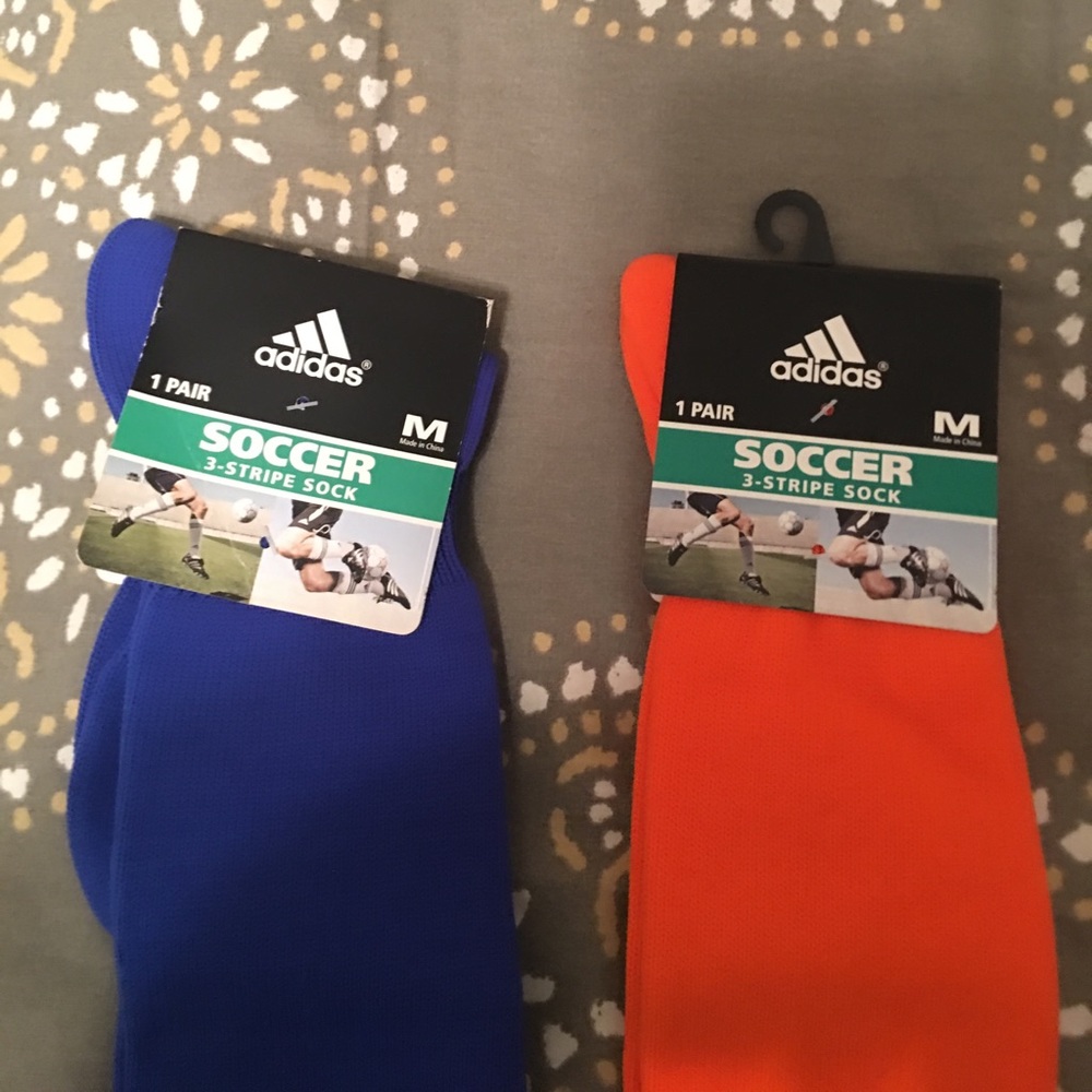 2 pair adidas soccer socks